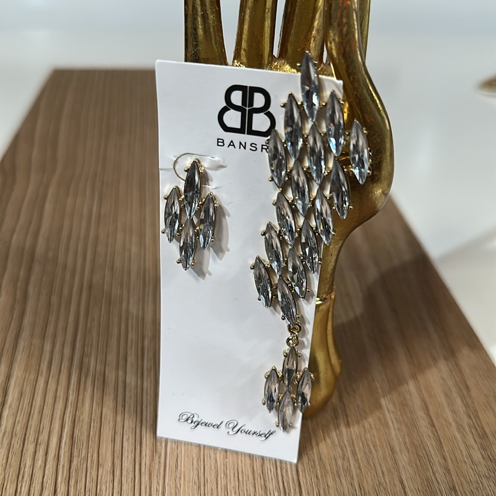 Rhinestones Ear Cuff Set - Picture 8 of 8